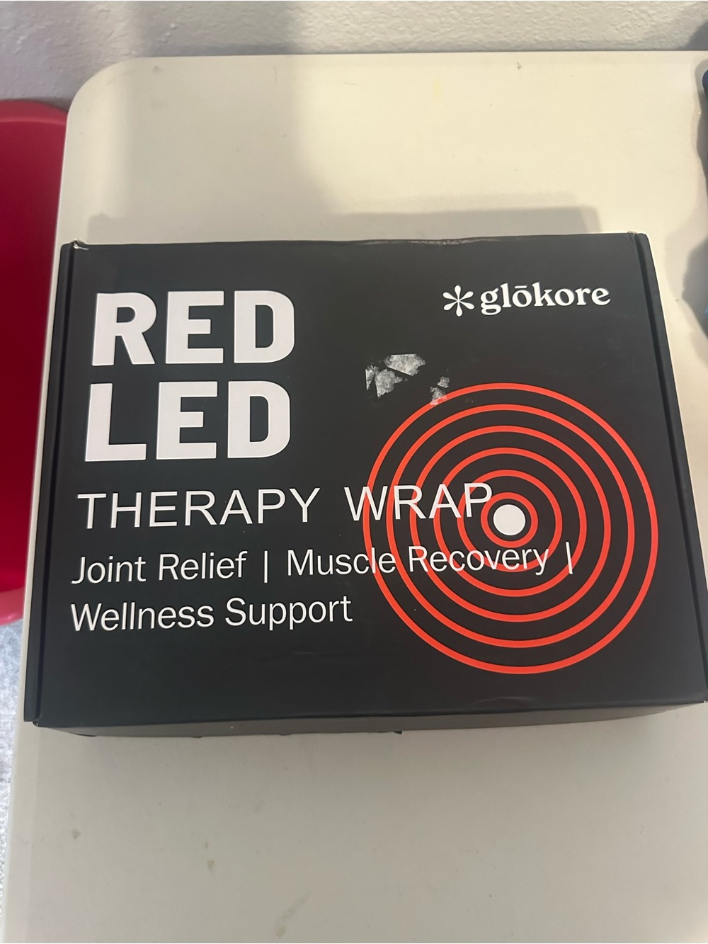glokore Therapy Wrap - Black Box with Red Target Graphic